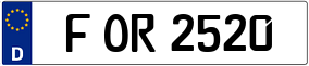 Trailer License Plate